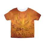 Golden Canada Maple Leaf Baby Shirts & Toddler Canada Shirts Baby Canada Souvenirs 