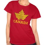 Varsity Canada Shirts Women's Plus Size Team Canada Shirts 