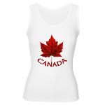 Canada Maple Leaf Tank Top Women's Canada Shirt 