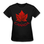 Canada Flag Women's Shirts Canada Flag Souvenir T-shirts 