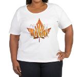 Canada Souvenir T-shirt Women's Canada Souvenir Plus Sizes 16 - 34 Shirts 