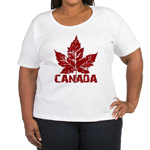 Cool Canada T-shirt Canada Souvenir Maple Leaf T-shirts Womens cool canada shirts & giifts