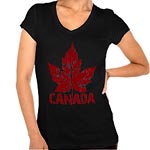 Cool Canada T-shirts Women's Plus Size Canada Souvenir Shirts