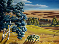 Alberta Foothills Canadian Landscape Painting Prints & Posters