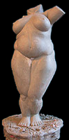 Sculpture female figure Sculpture Full figured female nude Clay Maquette for bronze CLICK ON IMAGE FOR DETAIL