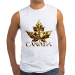 Gold Medal Canada Tank Top Men's Team Canada Sleeveless Shirts 