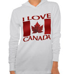 I Love Canada Souvenir Hoodies Women's Zazzle Collection