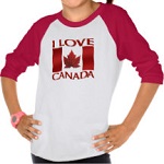 I Love Canada Souvenir Shirts