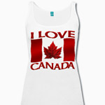 I Love Canada Tank Tops Women's Canada Souvenirs