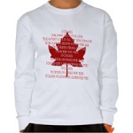 Canadian Anthem Souvenir Shirts