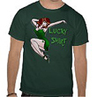 Lucky pinup girl gifts shop 50's vintage St. Patrick's Irish luck gifts, shirts for men, women & kids, lucky decor, personalized lucky gifts, pinup girl gifts cool St Patrick's pinup girl gifts shop.