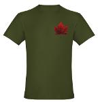 Canada Souvenir Organic T-shirt Men's Canada Souvenir Shirts Ecofriendly