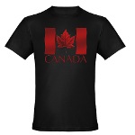 Canada Flag Maple Leaf T-shirt Mens Canada Shirt