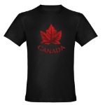 Canada Maple Leaf T-shirt Mens Canada Fitted Shirt