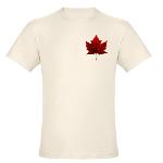 Canada Souvenir Organic T-shirt Men's Canada Souvenir Shirts Ecofriendly