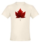 Canada Maple Leaf Organic T-shirt Mens Canada Souvenir Shirt