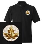 Gold Medal Canada Polo Shirts Men's Canada Souvenir Golf Shirt 