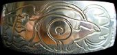 One of a kind Silver First Nations Bracelet Bangle Metis Native  Design Jewelry