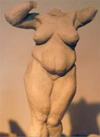 female figure Sculpture Full figured female nude Clay Maquette for bronze CLICK ON IMAGE FOR DETAIL