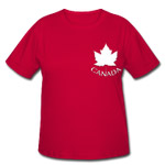 Canada Maple Leaf T-shirt Women's Plus Size Canada Shirt