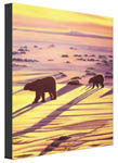 Polar Bear Painting Prints & Posters Canadian Wildlife Painting Art Prints Wrapped Canvas & Posters Polar Bear and Cub Painting Art Prints Arctic Wildlife Painting Printed Canvas Churchill MB Polar Bear Art Decor Arctic Winter Bear Painting Canadian Landscape Painting Churchill Polar Bear 