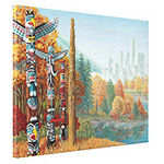 2 Worlds Vancouver Landscape Painting Prints on Canvas