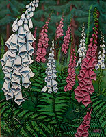 West Coast wildflowers landscape painting