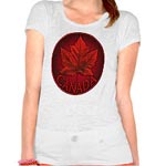 Women's Plus Size Canada Shirts Canada Maple Leaf Souvenir Shirts