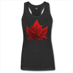 Canada Souvenir Spaghetti Tank Top Maple Leaf Shirts