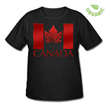 Canada Souvenir Women's Plus Size T-shirts Ladies & Girls Organic Canada Flag Tops Canadian Maple Leaf Souvenir Shirts for Plus Size Woman & Girls ></a><font face=