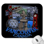 Vancouver mousepads & Vancouver souvenirs keepsakes & stylish Vancouver souvenir home & office decor 