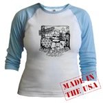 Vancouver BC Souvenir Women's Shirts Jr. Raglan Baseball Jersey Women Gifts Shop Online Vancouver Landmark Souvenirs Gifts for Women Girls  & Much More