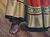 Custom Painted Dancer Portrait from Photos 2' x 3' acrylic on canvas