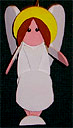 Angel Handmade Wooden Christmas Decorations / Traditional Wooden Handcrafted Christmas Angel Ornaments Decorations 