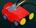 Toy Sports Car Handmade Wooden Christmas Decorations  Traditional Wooden Handcrafted Toy Car Christmas Ornaments Decorations