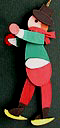 Classic Skaters Handmade Wooden Christmas Decorations 