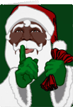 African Santa Cards Personalized Black Santa Cause Greeting Cards Custom African Santa Invitations and Postage Stamps
