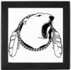 Pola Bear Gifts &  Shirts Polar Bear art Wooden Box.