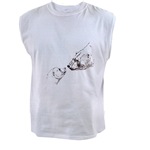 Polar Bear & Cub Art Men's Sleeveless Tee