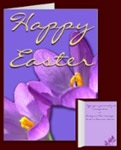 Easter Cards Spring Flowers Cards Personalized Crocus Cards