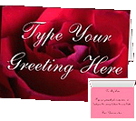 Red Rose Cards Personalized Classic Rose Greeting Cards