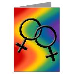 Gay Pride Cards Rainbow Love Greeting Cards Pack of 6 Lesbian Love Greeting Cards, Same Sex Love & Marriage Invitations & Greeting Cards