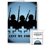 Fallen Soldier Cards Personlized Lest We Forget Cards Veterans Memorial