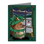 Christmas Pomeranian Note Cards Fun Dog Note Cards