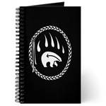 Tribal Bear Claw Art Journal, diary tribal art notebook Wildlife Art Print Metis First Nations Art Prints Online