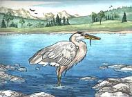 Wildlife painting heron painting,Close up of Polar Bear on Ice Berg Ice flow Original wildlife painting by Canadian Artist Kim Hunter / Indigo Commissioned paintings welcome!