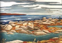 wildlife painting Polar bear painting, Landscape painting with bears Original Mother Polar Bear W. Cubs migrating in Churchill Manitoba Painting  wildlife painting Canadian Artist Kim Hunter / Indigo Commissioned paintings welcome!